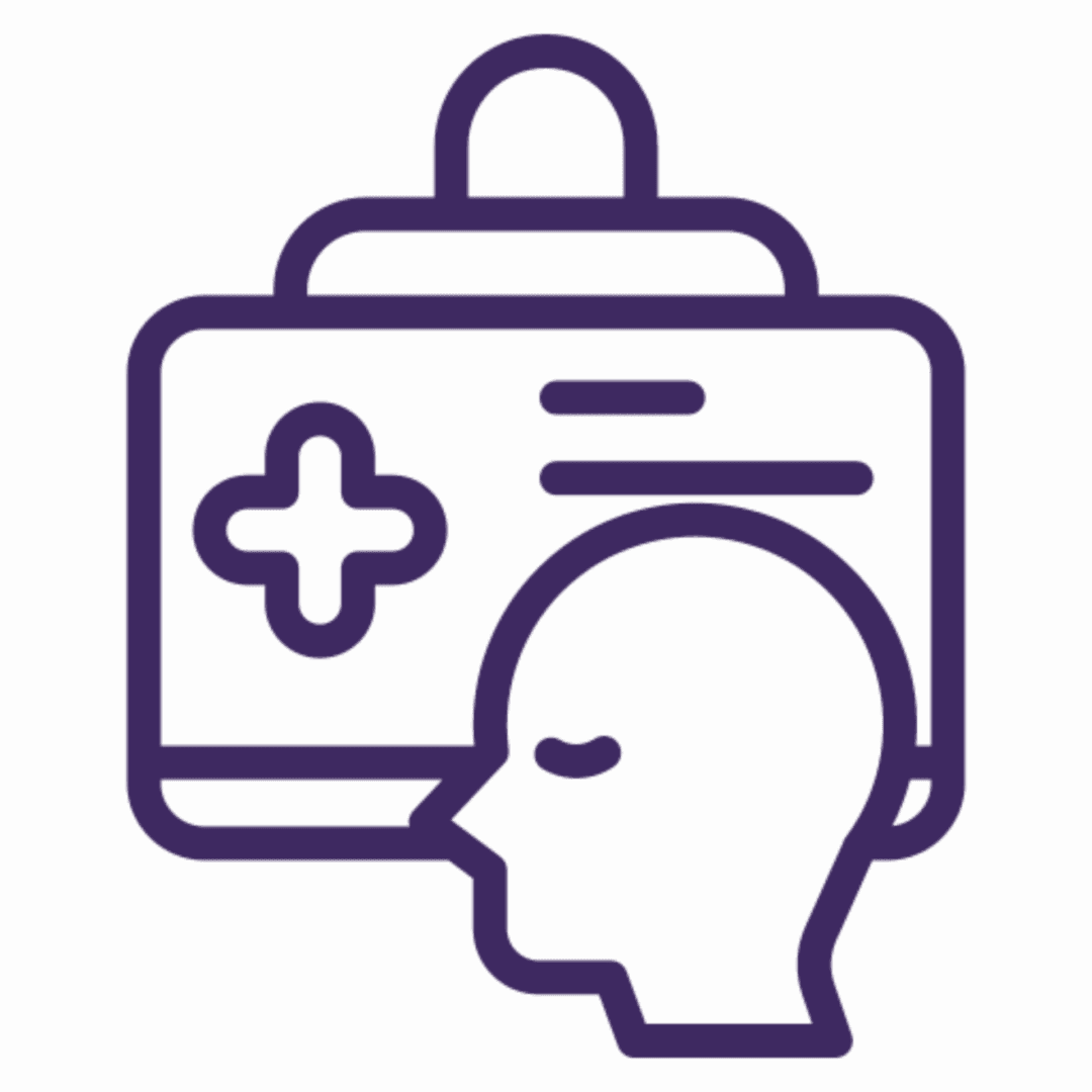 Healthcare identity badge illustration
